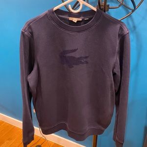 Men's navy blue Lacoste  sweater in great condition sz large
